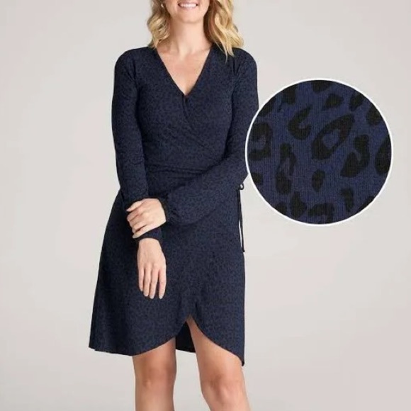 American Tall Dresses & Skirts - American Tall leopard wrap dress